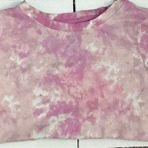 Pink tie dye shirt